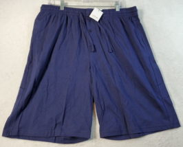 U2SKIIN Sleepwear Shorts Men Size Large Blue 100% Cotton Slash Pocket Dr... - $23.12