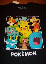 NINTENDO POKEMON PIKACHU BULBASAUR SQUIRTLE CHARMANDER MEOWTH T-Shirt 2X... - £15.79 GBP