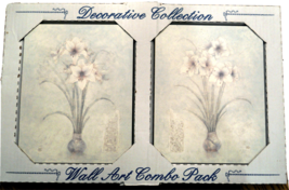Decorative Amaryllis Flower Wall Art Print Plaque Combo Pack Home Decor ... - $19.75
