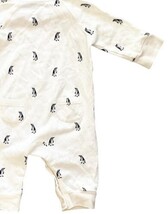 Janie and Jack Baby Romper 0-3 Months Penguin Long Sleeve Snap image 7