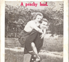 A Peachy Load Postcard Antique Vintage 1912 Attractive Young Couple Humor - £8.00 GBP