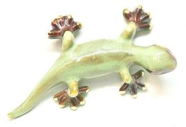 Golden Pond Collection Green Small Gecko Ceramic Wall Plaque/Figurine (B) - $40.00