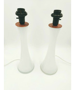 RARE Mid-Century Modern Berndt Nordstedt for BERGBOMS Opaline Glass Table Lamps - $600.00