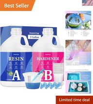 2 Gallon Crystal Clear Epoxy Resin Kit - High Gloss, Self-Leveling &amp; Eas... - $159.32