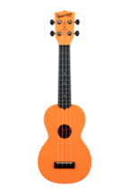 Kala KA-WMS-OR-S Waterman Soprano Ukulele, Sunset Orange - $49.99