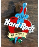 Hard Rock Cafe 25 Year Anniversary Est  London 1971 Collector Lapel Pin ... - $14.95