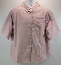 Lady Edwards Woman Food Service Striped Button Down Shirt Fountain Cafe ... - $7.91