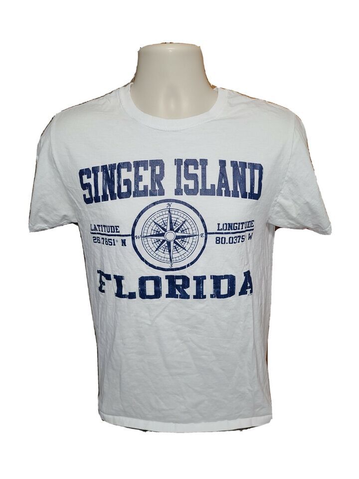 Primary image for Singer Island Florida Adult Small White TShirt