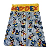 Vintage Handmade Mickey Mouse Pillowcase Disney Soft and Well Made Madde... - $11.05