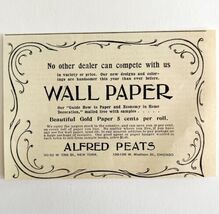 Alfred Peats Wall Paper 1894 Advertisement Victorian Home Decor ADBN1ddd - $14.01 CAD