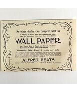 Alfred Peats Wall Paper 1894 Advertisement Victorian Home Decor ADBN1ddd - €8,58 EUR