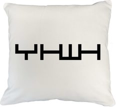 Make Your Mark Design YHWH Godly White Pillow Cover for Christian, Pasto... - £19.60 GBP+