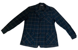 Vintage Pendleton Shirt Jacket Medium Plaid Virgin Wool 3 Button Pocket ... - £75.75 GBP