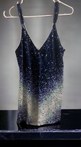 Oscar De La Renta Pink Label Nightgown Size XL Blue Gold White Pattern V... - £42.83 GBP