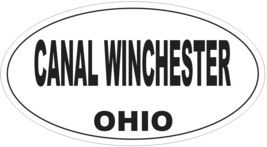 Canal Winchester Ohio Oval Bumper Sticker or Helmet Sticker D6053 - $1.39+