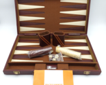 Vintage Skor-Mor Backgammon Complete Set Sealed Pieces Briefcase Folding... - $28.53