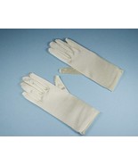 Bridal Prom Costume Adult Satin Gloves Ivory Solid Wrist Length Party New - $10.69