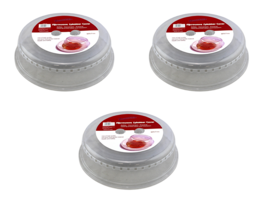 3 Pack Clear Plastic Vented Microwave Splatter Covers BPA Free Food Safe - $10.84