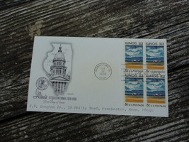 1968 Illinois Sesquicentennial First Day Issue Envelope Stamps  - £1.97 GBP