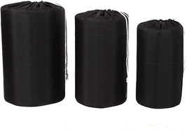 Ezek Stuff Sack 3 Pack 210D Polyester Oxford Ultra-Light Compression, Black. - £25.16 GBP