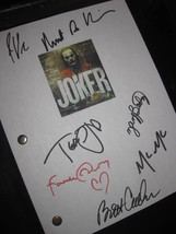 Joker Signed Film Movie Script Screenplay X7 Autographs Todd Phillips Joaquin Ph - £15.94 GBP