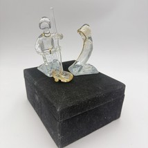 Hand Blow Art Glass Nativity Figurines Holy Family Christmas Decor   - $31.50