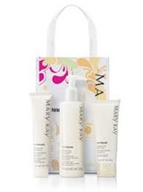 Mary Kay Satin Hands Set - PEACH -3 pc- Hand Softener, Smoothie, Hand Cr... - £31.44 GBP