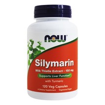 NOW Foods Silymarin Milk Thistle Extract 150 mg., 120 Vegetarian Capsules - £11.21 GBP