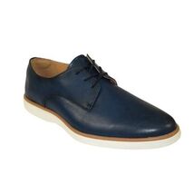 Men's Shoes By Santino Luciano Dress Comfort Light Weight H2461 Navy Blue - $59.99