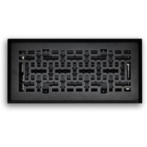 Floor Register 4&#39;&#39; x 12&#39;&#39; Steel, Matte Black - TRUaire C167-MMB - $346.11 MXN