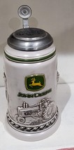 Avon John Deere Collectible Stein, No Box, #60400, Lidded Steins, made by Cerama - £19.95 GBP