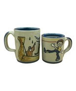 Vintage Louisville Stoneware Art Pottery Noah&#39;s Ark &amp; Child Coffee Mug U... - £15.56 GBP