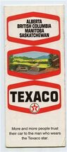 Texaco Oil Co Map Texaco Alberta British Columbia Manitoba Saskatchewan ... - $11.88