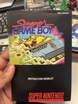 Super Game Boy SNES Super Nintendo Manual Instruction ONLY - $11.30