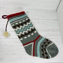 Knit Christmas Holiday Sweater Stocking Tassel Argile Fireplace Mantel - £31.96 GBP