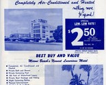 Her Majesty Motel Adverting Flyer 1960&#39;s Indian Creek Drive Miami Beach ... - £15.77 GBP