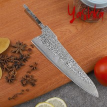 Chef Knife Blank Blade Custom Knife Billet DIY Gyuto Knives Craft Supplies Tool - £43.61 GBP