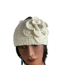 White Crochet Floral Head Wrap - £7.77 GBP