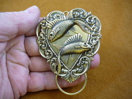 #E-631)  Tropical fish love Eyeglass pin pendant ID badge holder - £20.16 GBP