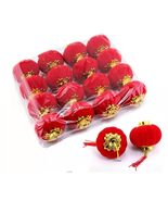 Yuumluo Red Lanterns 16 Pcs Mini Plastic Hanging Lanterns 1.97&quot;x2.17&quot; - $234.61 MXN