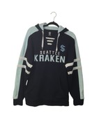 NHL Seattle Kracken Mens L 42/44 Hoodie Blue Sweatshirt Hockey Kangaroo ... - £19.78 GBP