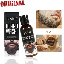 100ml Beard Wash Shampoo for Men Mustache Moisturizing Smoothing Gentlemen Care - £12.84 GBP