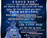 To My Daughter Blanket from Dad, Lion Blanket to My Daughter, Birthday T... - £34.15 GBP