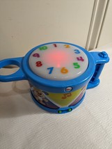 Fisher Price Laugh &Learn Tap &Teach Drum blue baby toy Songs Music Light 2015 - £11.19 GBP