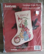 Janlynn Cross Stitch Kit Christmas Stocking Victorian Santa &amp; Children 1... - $37.20