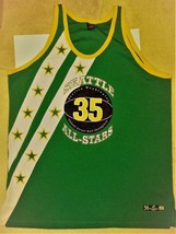 Seattle WA All Stars Official Street Ball Champions Jersey No 35 Green Size 56 - £15.64 GBP