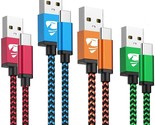 Usb C Cable 3A Fast Charge 4Pack 2/3/5/6 Ft, Usb A To Usb C Charger Cord... - £18.21 GBP
