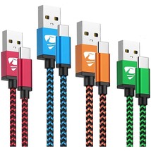 Usb C Cable 3A Fast Charge 4Pack 2/3/5/6 Ft, Usb A To Usb C Charger Cord... - £18.07 GBP