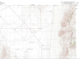 Sally Mountain Quadrangle Utah 1983 USGS Topo Map 7.5 Minute Topographic - £18.79 GBP