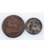 1814-1863 German States Coin Lot (2pcs) 1 Pfennig, 1/2 Groschen (-
show ... - $93.75 CAD